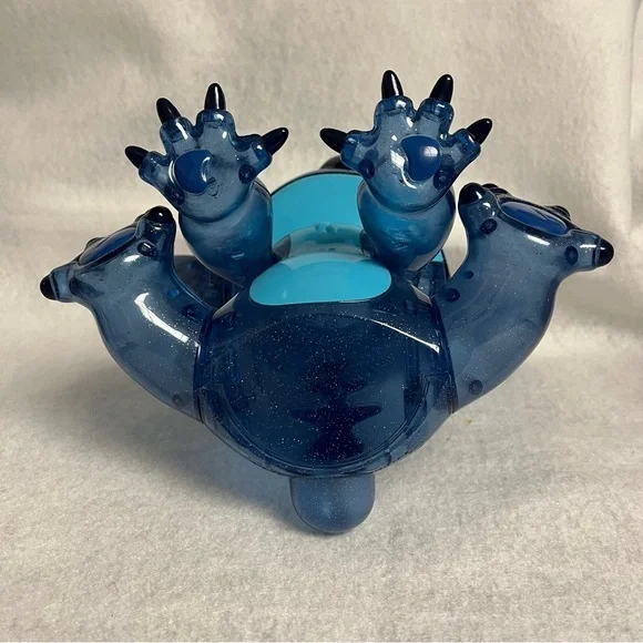 SOLD Lilo & STITCH Blue Clear Glitter Plastic Figure Disney Store Japan 9.5 in - Picture 10 of 13